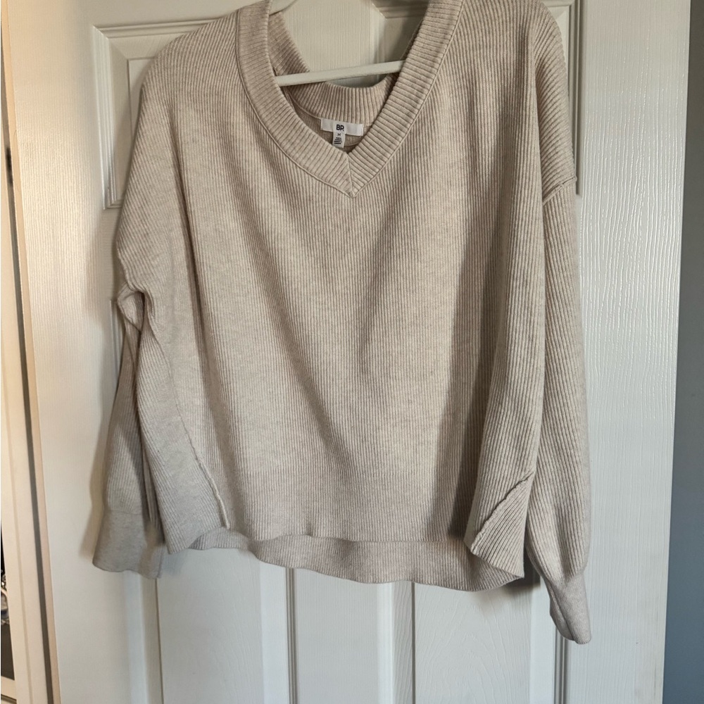 BP Beige V-Neck Sweater